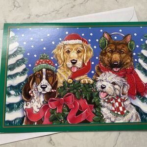 Puppy Dog Christmas Holiday Greeting Card Linda Howar Represented By Pep Direct